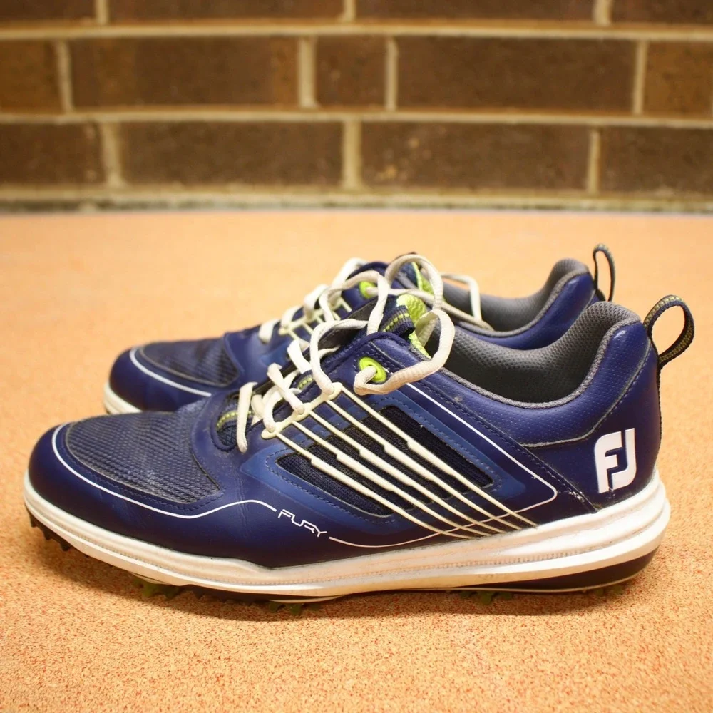FootJoy FJ Fury Golf Shoes Soft Spikes 51101 Mens Sz 10 Blue White